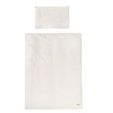 roba Kinderbeddengoed Seashells Oyster 100 x 135 cm - 2-delige set - Biologisch katoen - GOTS en Oeko-Tex 100 gecertificeerd - Wit