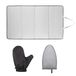 Planche à repasser pliable avec coussin vapeur et gant pour la maison et les voyages
