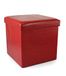 Galileo 2173298 opklapbare buff, MDF/PU, 38 x 38 x 38 cm, rood krokodil