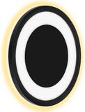 Telefunken Lampe d'extérieur LED Lissabon Noir Ø28cm IP44 15W 2000lm blanc neutre 4000K Rétroéclairage