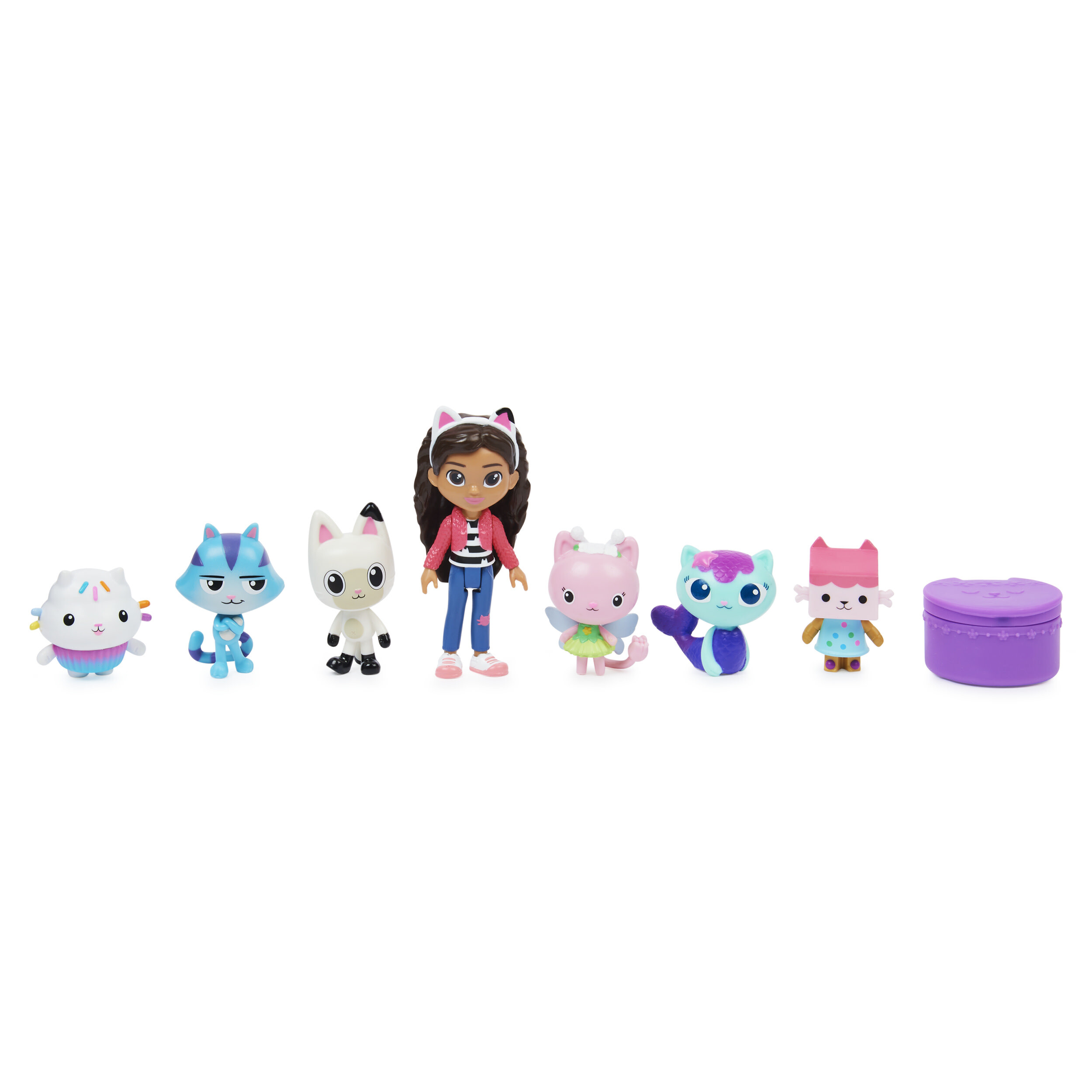Spin Master Gabby's Dollhouse Gabby's Poppenhuis - Speelfigurenset - met Gabby, 6 katjes en 1 poppenhuispakketje