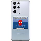ERT GROUP mobiel telefoonhoesje voor Samsung S21 ULTRA origineel en officieel erkend Marvel patroon Spider Man 037
