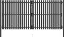 vidaXL Tuinhekpoort Staal 400x175 cm Antraciet