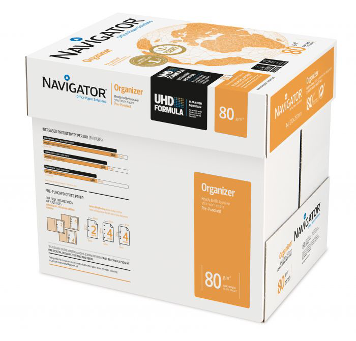 Navigator Navigator Organizer Papier A4 80 g/m² 4-gaats Wit