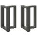 vidaXL Salontafelpoten - 2 stuks - T-vormig - 28x25x43 cm - Staal - Antraciet