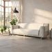 Comfortabele bankhoes, antislip, gemaakt in Italië, crèmekleurig, 4-zits