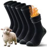 TANSTC Set van 3 paar thermische sokken van merinowol voor dames en heren
