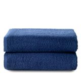 Fijalo Top Towel Plus - Grote badhanddoeken - 2 badhanddoeken - 70 x 140 cm - 100% katoen - marineblauw