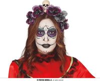 Fiestas Guirca Bloemendiadeem Dames Polyester Grijs One-size
