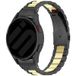 Strap-it Samsung Galaxy Watch 6 - 40mm stalen schakel band (zwart/goud)