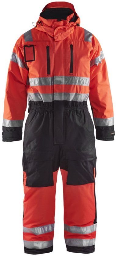 Blåkläder Winteroverall High Vis 6763-1977 - High Vis Rood/Zwart - Maat 58