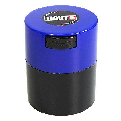 Tightpac America, Inc. Tightvac 3 oz Vacuüm Verzegelde Droge Goederen Opslag Container, Zwart Lichaam/Dk. Blauw GLB