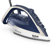 Tefal Ultragliss Plus FV6812 Steam Iron - 2800W - Blue/Silver