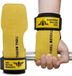 Gants de musculation Heavy Duty - Sangles de poignet réglables - Haltérophilie - Soulevé de terre - Accessoires de musculation - Jaune