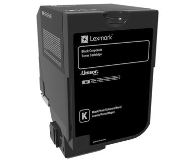 Lexmark 74C20KE Toner Cartridge - Black - Original - 3,000 Pages - CS72x, CX725