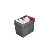 Avilia Uittrekbare vuilnisemmer voor binnen, 15 l, met automatische dekselopening, antracietgrijs, van kunststof, 34,5 x 25 x 28,5 cm