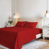 Italian Bed Linen Elegant, rood, tweepersoonsbed