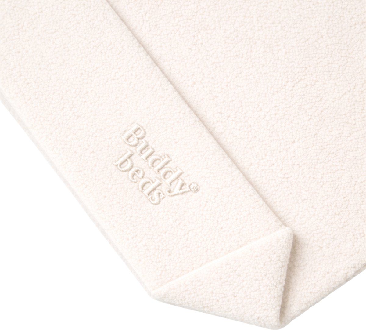 Buddy Beds Bouclé Off White Hoes – Hondenmand Hoes – Zachte Bouclé Stof – Afneembaar & Wasbaar – S