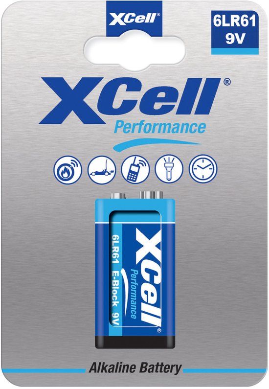 XCell 115357 huishoudelijke batterij Wegwerpbatterij 9V Alkaline