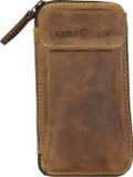 Greenburry Vintage heuptasje leer 14,5 cm - Unisex - bruin