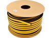 Stomil DGP - Joint de porte et de fenêtre auto-adhésif - 21x15mm - Caoutchouc EPDM - Noir
