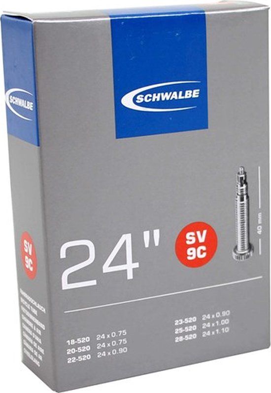 Schwalbe Binnenband 24 Inch - 18/28-520 - SV40mm - Zwart