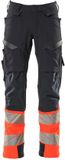 Mascot Accelerate Safe Broek met kniezakken 19179-511 - donkermarine/hi-vis rood - C47 - 90