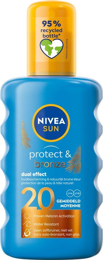 NIVEA SUN Protect & Bronze Zonnebrand Spray - SPF 20 - 200 ml