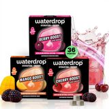 waterdrop® Energy Drink – Mango, Kers & Braambes – 36 Bruistabletten
