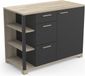 Demeyere Keukenkast - Onderkast Atelier 120cm Zwart