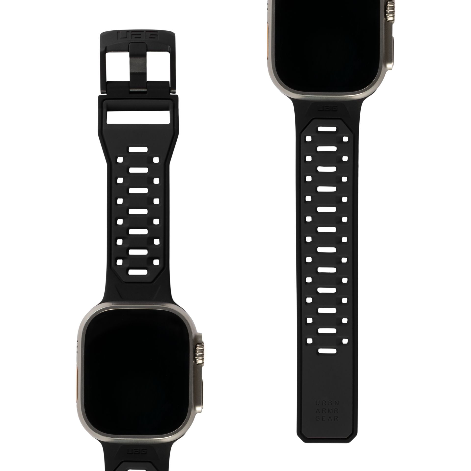 Urban Armor Gear Civilian Strap Zwart Silicone voor Apple Watch