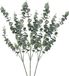 DK design Fleur artificielle Branche d'eucalyptus Real Touch - 3x - 88 cm - vert - tige seule - Fleurs artificielles en soie