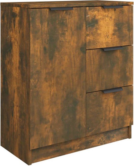 vidaXL Dressoir Gerookt Eiken 60x30x70 cm