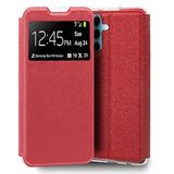 Cool Flip Cover voor Samsung A356 Galaxy A35 5G, glad, rood