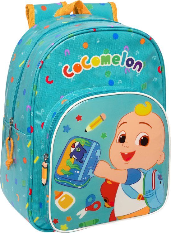 Cocomelon Rugzak Back to Class - 34 x 28 x 10 cm - Blauw