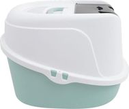 Mpets Kattenbak, Mpets ECO TIMA M, groen, gemaakt van gerecycled plastic, met scharnierende deur