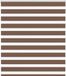 Zebra rolgordijn 130x150 cm stofbreedte 125,9cm polyester bruin