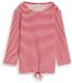Tom Tailor - Shirt met lange mouwen en knoopdetails - Maat L - red offwhite regular stripe