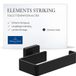 Villeroy & Boch Elements Toiletrolhouder, Mat Zwart