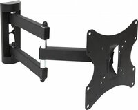 PLATINET OUTV200FM TV Muurbeugel - Draaibaar en Kantelbaar - 23-42 inch - Zwart