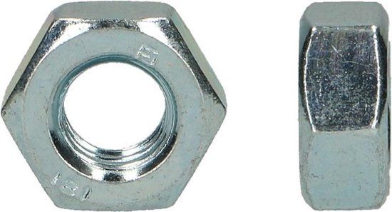 PGB zeskantmoeren M6 - 200 stuks - Staal - Zeskantmoer - M6 - ISO