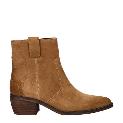 Nelson suède cowboylaarzen cognac