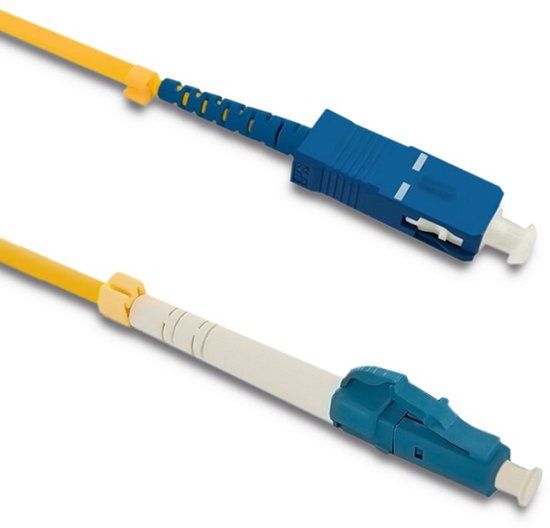 Qoltec 54340 InfiniBand en Glasvezelkabel 3 m LC SC Geel