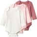 LUPILU® Lot de 3 bodies bébé (rose/blanc, 12-24 mois)