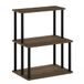 Furinno Besi 4 x 2 industriële multifunctionele plank display rack met metalen frame, Finn Oak