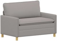 vidaXL Bank Lichtgrijs 126 x 81 x 87,5 cm Stof