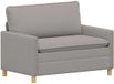 vidaXL Sofa lichtgrijs 126 x 81 x 87,5 cm stof