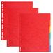 Exacompta Pack van 3 sets tabbladen flexibel karton 6 neutrale tabs A4 Maxi