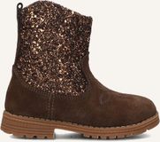 Ton & Ton Brigitte Enkellaarsjes - Enkelboots met rits - Meisjes - Bruin - Maat 22