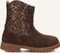 Ton & Ton Brigitte Enkellaarsjes - Enkelboots met rits - Meisjes - Bruin - Maat 22